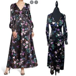 AFRM Vesta Noir Maxi Dress